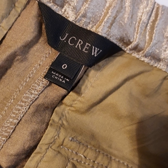 J.Crew size 0 gold shimmer lounge pant - Picture 4 of 10